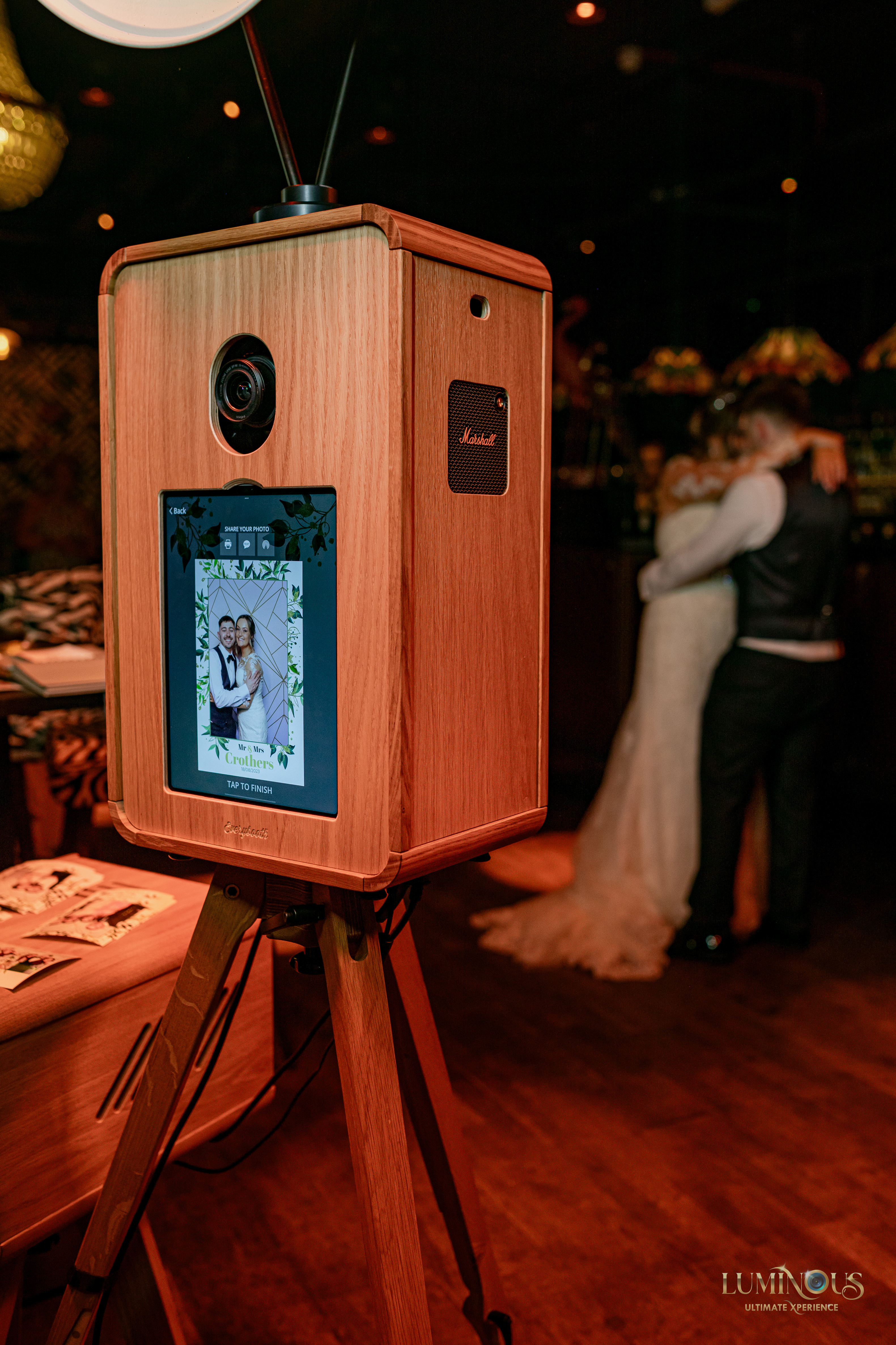 A photo preview on the Everybooth of the Bride and Groom